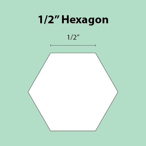 Paper Piecing Schablonen Hexagon 1/2 Inch 100 Stück Serendipity